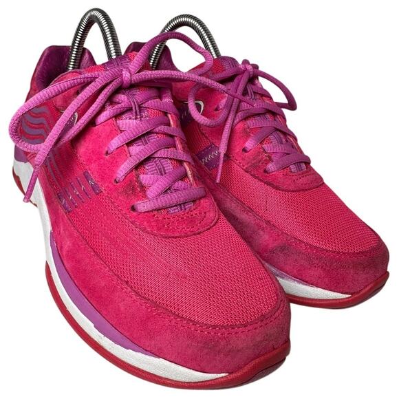 Dansko Shayla Womens US 7.5-8 EU 38 Pink Purple Leather Lace Up Comfort Sneakers - Picture 1 of 13